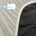 Combo Cubre Colchón Impermeable King + Juego Sábanas King Lila 600 Hilos Premium Liso