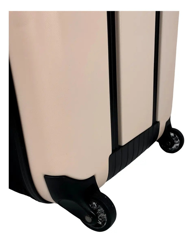 Valija Plegable Grande 24 Monobag By Dakota 62l Con Ruedas Deluxe Candado Tsa Color Rosa Liso