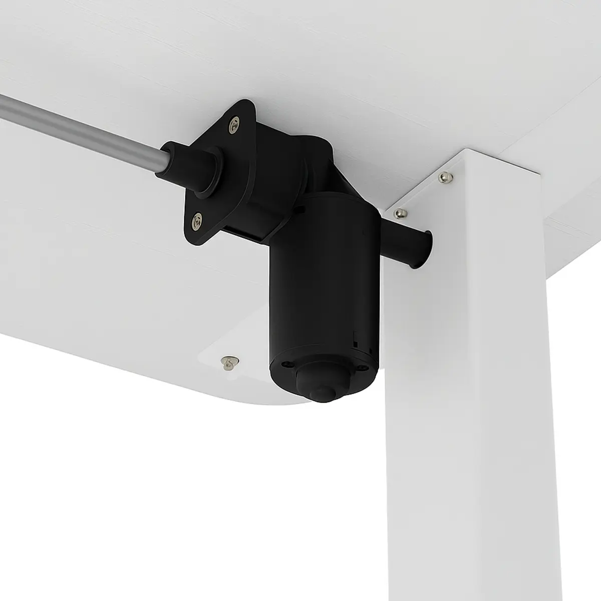 Escritorio Elevable Eléctrico Dakota Altura Regulable Blanco Blanco