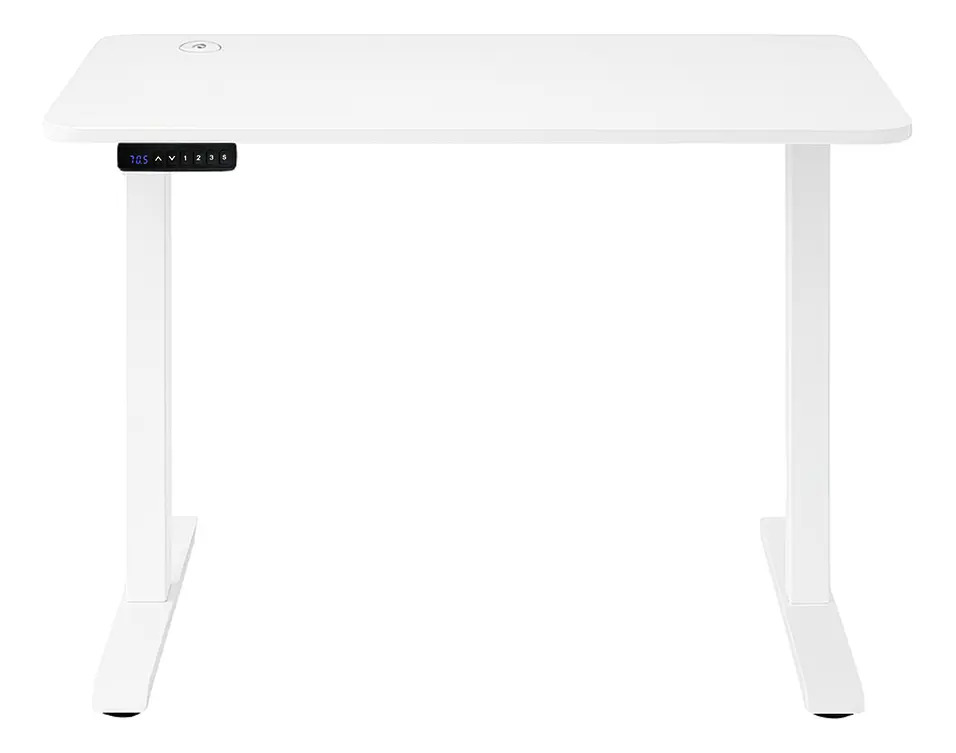 Escritorio Elevable Eléctrico Dakota Altura Regulable Blanco Blanco