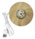 Esfera De Cristal 3d Dakota Mundo Lampara Led Usb Luz Noche Grabada