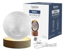 Esfera De Cristal 3d Dakota Mundo Lampara Led Usb Luz Noche Grabada