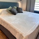 Frazada Manta Franela 200x230 Dakota Media Estación Color Beige Liso 1 Kg