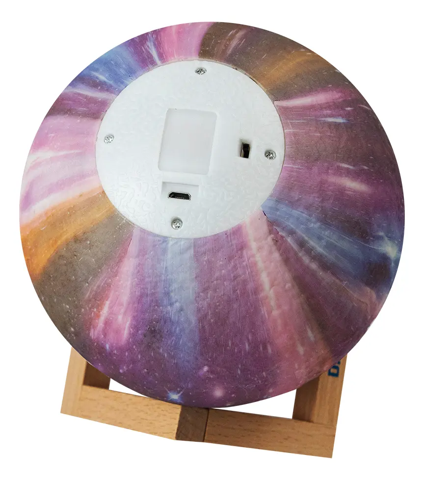 Lámpara Velador Galaxia 3d Dakota Rgb 16 Tonalidades Blanco Frío