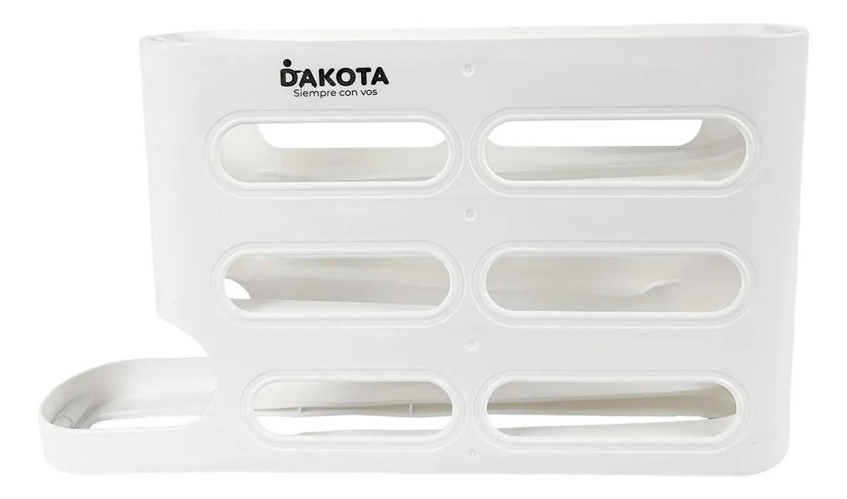 Organizador De Huevos 4 Niveles Dakota Dispensador Mesada Heladera Blanco
