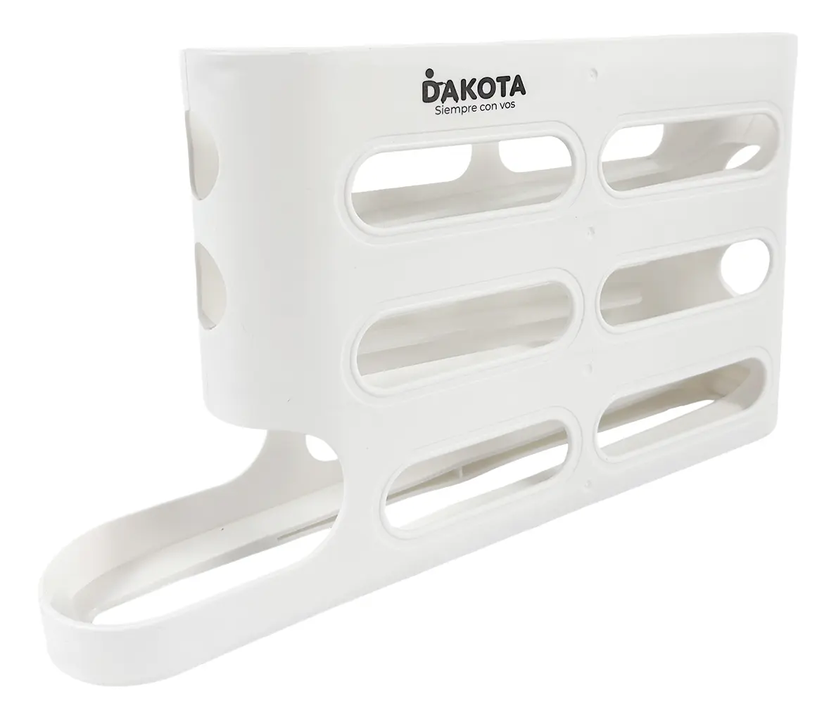 Organizador De Huevos 4 Niveles Dakota Dispensador Mesada Heladera Blanco