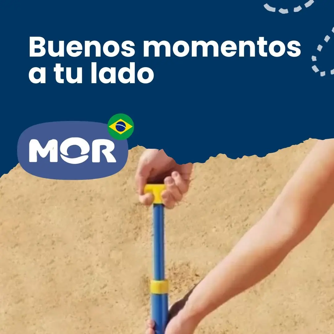 Chupa Arena Saca Arena Playero Clava Sombrilla Playa Mor