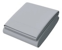 Juego De Sábanas Queen Dakota 600 Hilos Suaves Resistentes Color Gris Diseño De La Tela Lisa