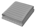 Juego De Sábanas Queen 600 Hilos Rayadas Dakota Algodón Poliester Premium Color Gris Gris-rayas