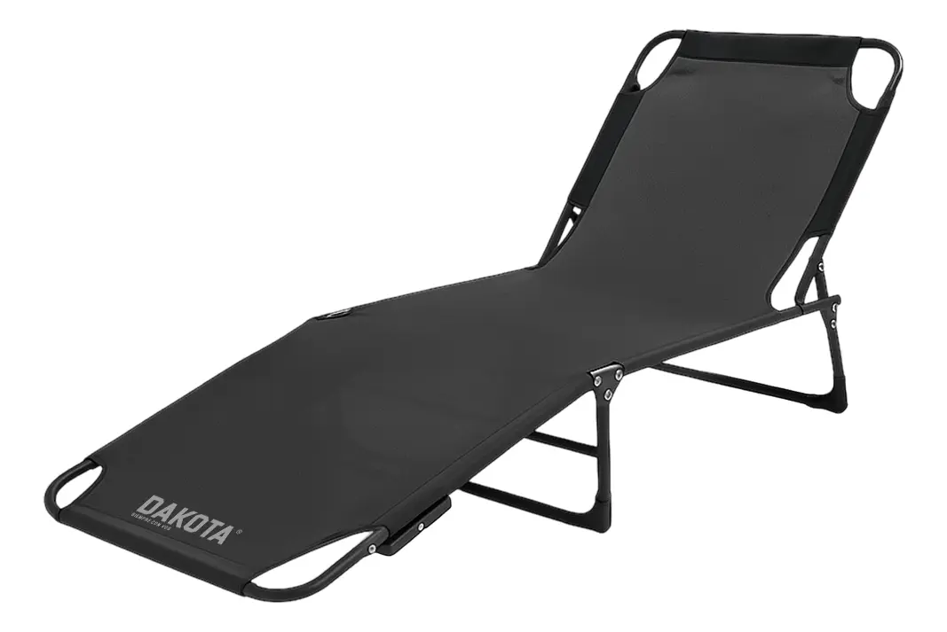 Combo 2 Reposeras Plegables Cama 3 Posiciones Dakota Playa Negro