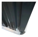 Cobertizo Exterior Dakota 182x150x75 Cm Depósito Metálico Acero Galvanizado Caseta De Jardín Con Puerta Y Cerrojo Negro