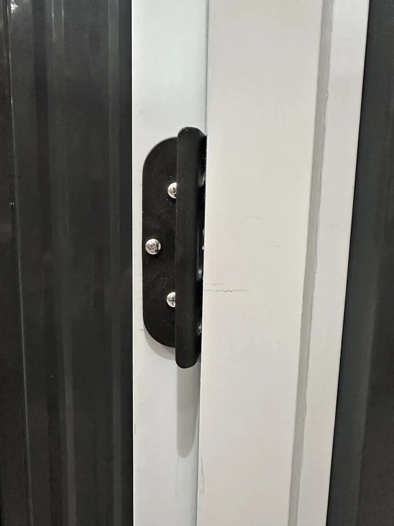 Cobertizo Exterior Dakota 182x150x75 Cm Depósito Metálico Acero Galvanizado Caseta De Jardín Con Puerta Y Cerrojo Negro
