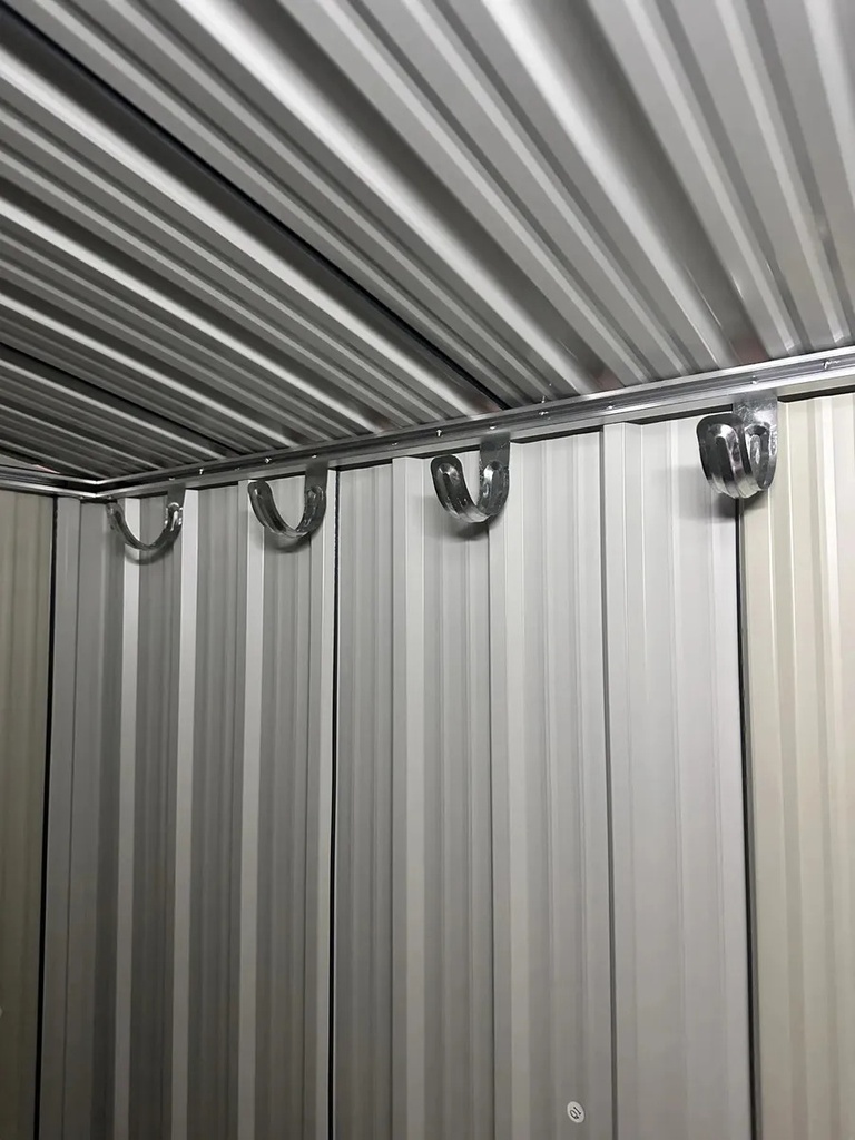 Cobertizo Exterior Dakota 182x150x75 Cm Depósito Metálico Acero Galvanizado Caseta De Jardín Con Puerta Y Cerrojo Negro