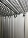 Cobertizo Exterior Dakota 182x150x75 Cm Depósito Metálico Acero Galvanizado Caseta De Jardín Con Puerta Y Cerrojo Negro