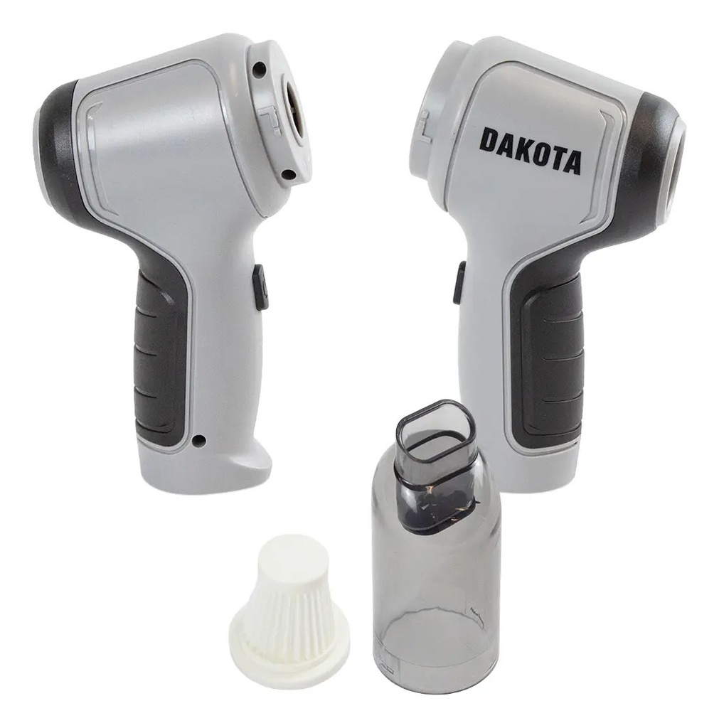 Aspiradora Portátil Inalámbrica Dakota Usb Recargable Color Gris/negro