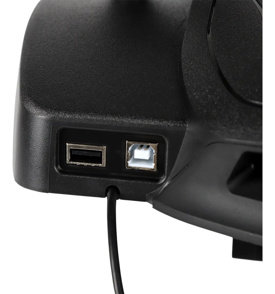 Volante Dakota Con Pedales Para Simulador Compatible Pc Ps Xbox Negro