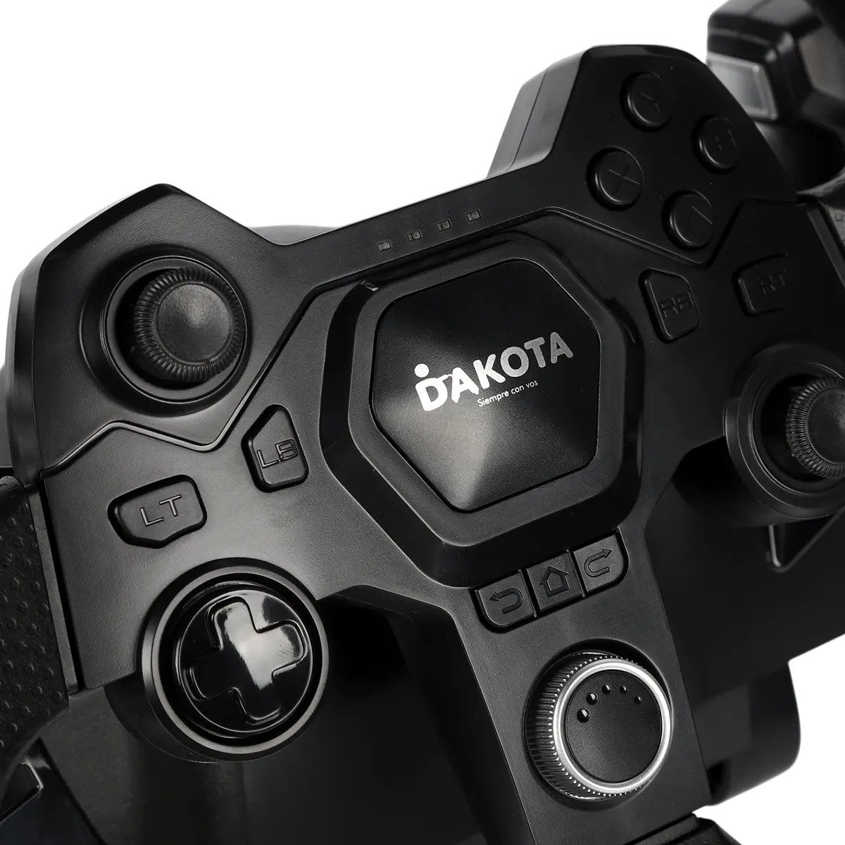 Volante Dakota Con Pedales Para Simulador Compatible Pc Ps Xbox Negro
