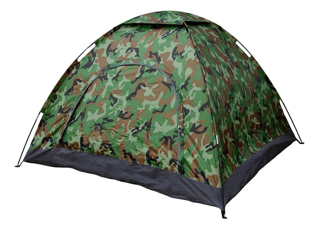 Carpa 4 Personas Dakota Automática 200x200x135cm Color Verde Militar