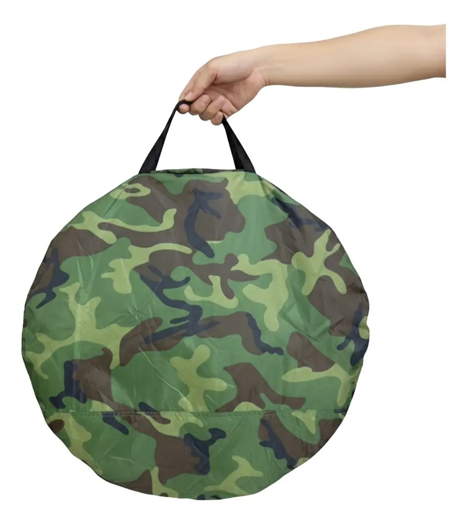 Carpa 4 Personas Dakota Automática 200x200x135cm Color Verde Militar