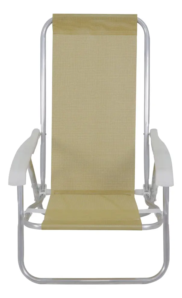 Silla Reposera Reclinable 4 Posiciones Bel 230 Playa Camping Color Beige
