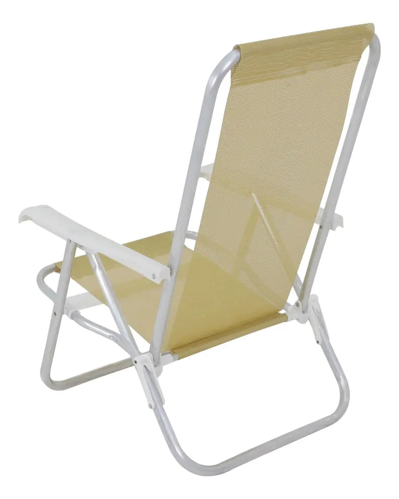Silla Reposera Reclinable 4 Posiciones Bel 230 Playa Camping Color Beige