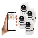 Combo 4 Cámaras Seguridad Ip Wifi Dakota 1080p Visión Nocturna Interior Blanco
