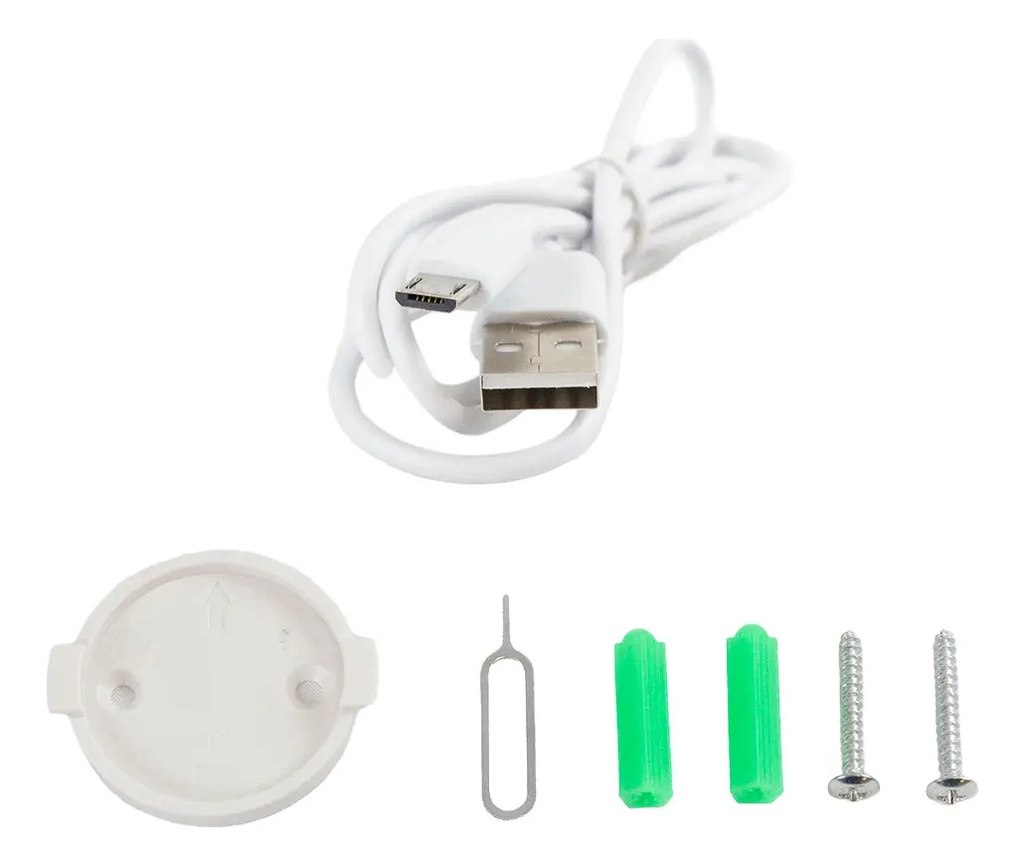 Combo 4 Cámaras Seguridad Ip Wifi Dakota 1080p Visión Nocturna Interior Blanco