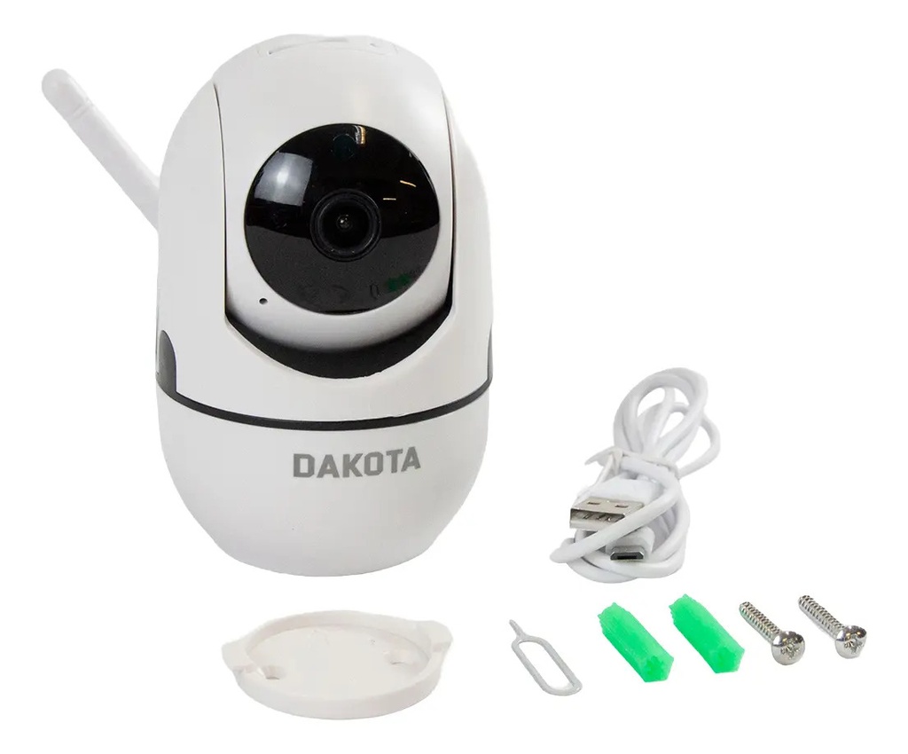Combo 4 Cámaras Seguridad Ip Wifi Dakota 1080p Visión Nocturna Interior Blanco