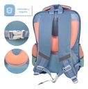 Mochila Infantil De Espalda Dakota Color Lila/verde Color Lila Verde