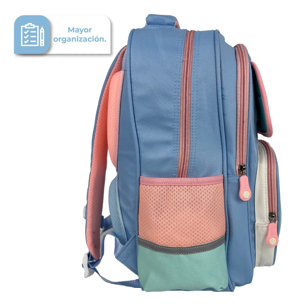 Mochila Infantil De Espalda Dakota Color Lila/verde Color Lila Verde