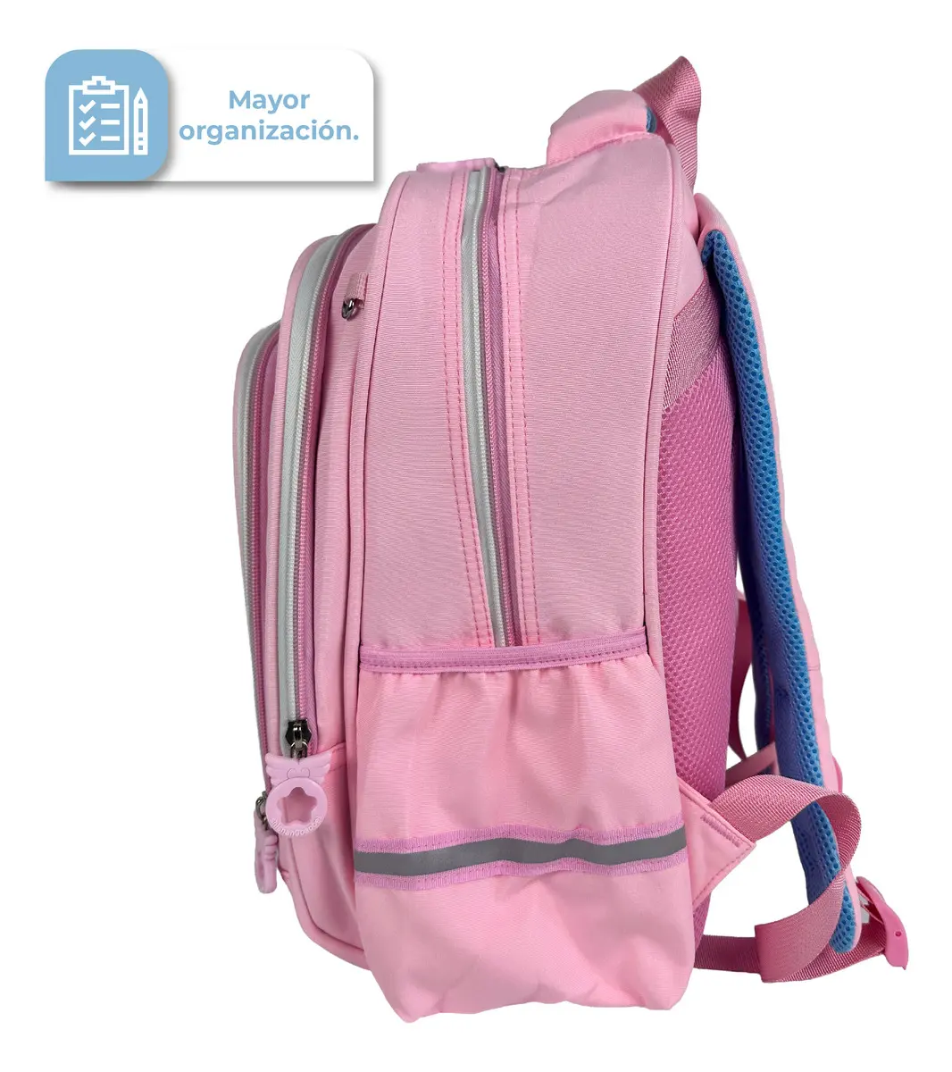 Mochila Escolar Infantil Dakota Unicornio Rosa 100% Poliéster
