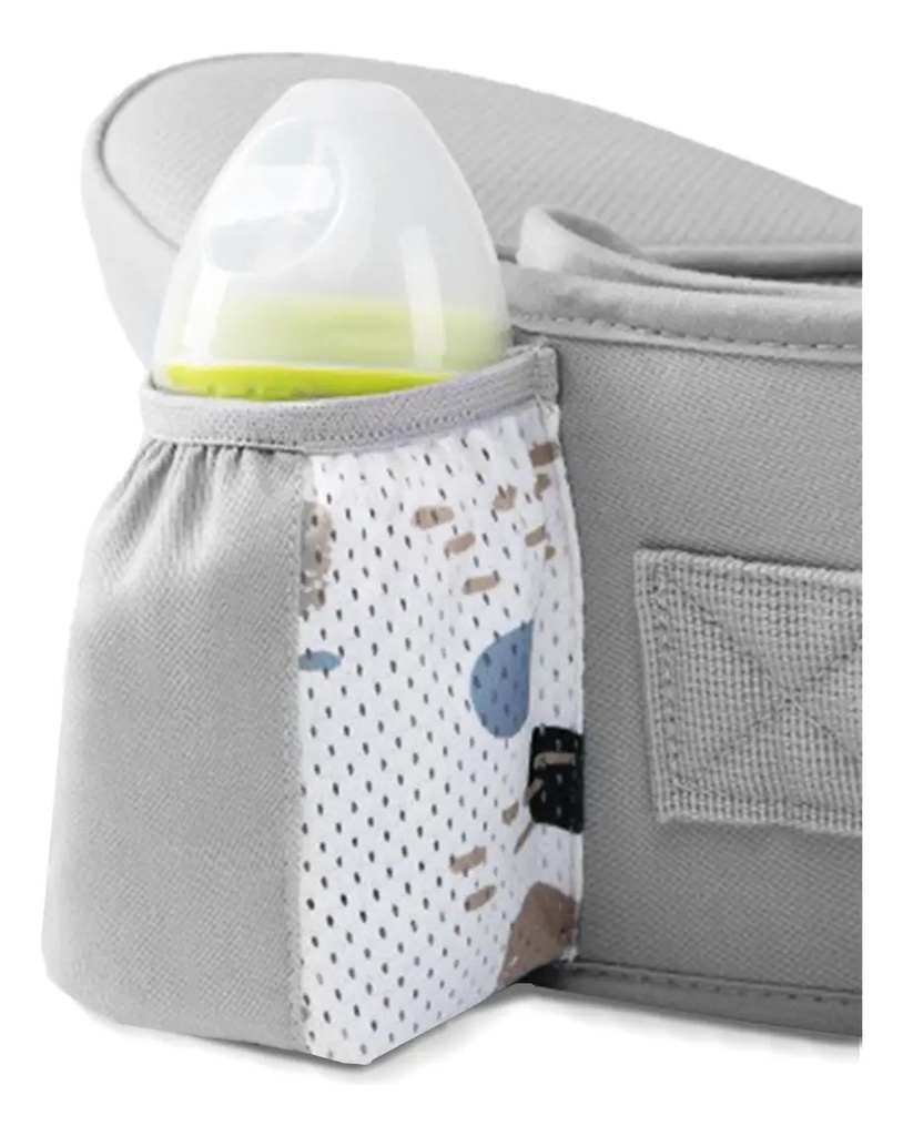 Mochila Fular Porta Bebe Canguro Multifuncional Dakota Hasta 10 Kg - Gris
