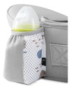 Mochila Fular Porta Bebe Canguro Multifuncional Dakota Hasta 10 Kg - Gris