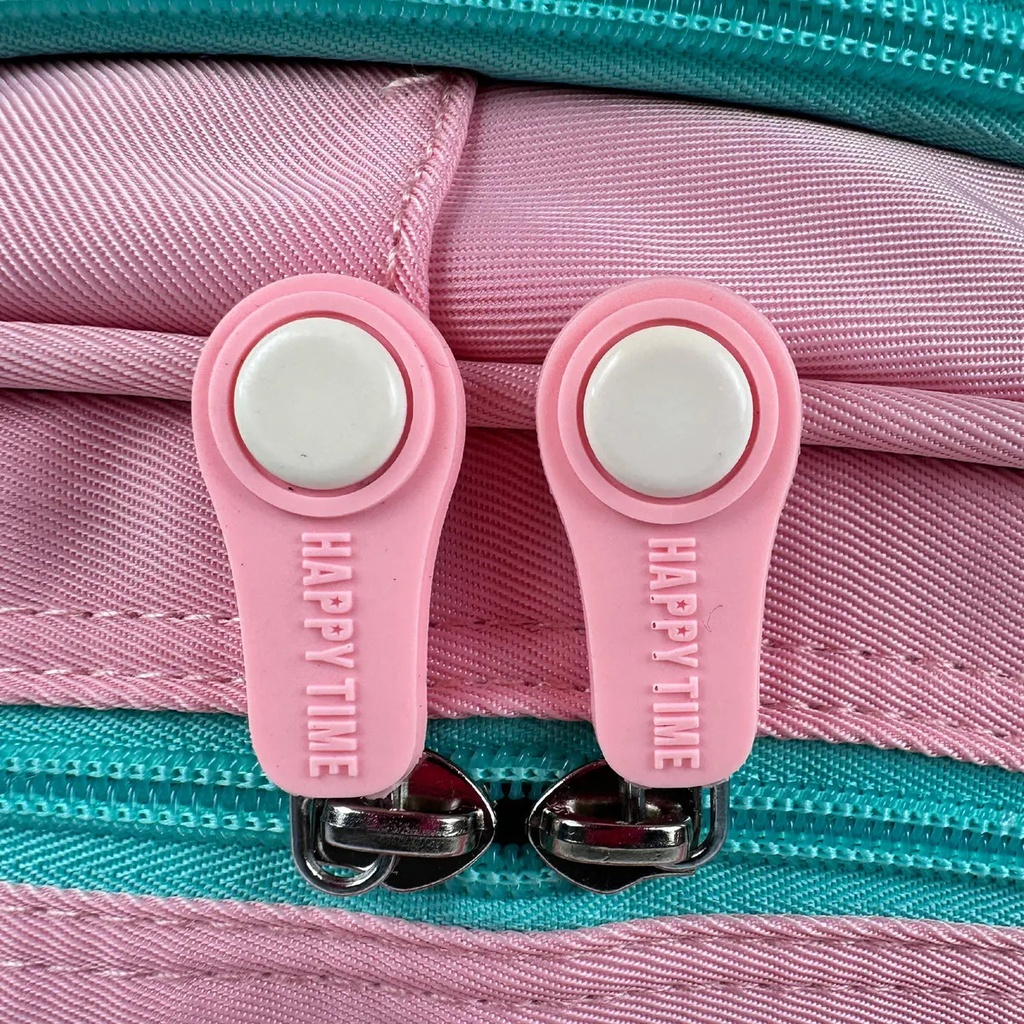 Mochila Infantil De Espalda Dakota Color Verde/ Rosa