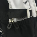 Mochila Urbana Dakota Con Cierre Reforzado Compartimentos Bolsillo Frontal Gris Con Negro Liso