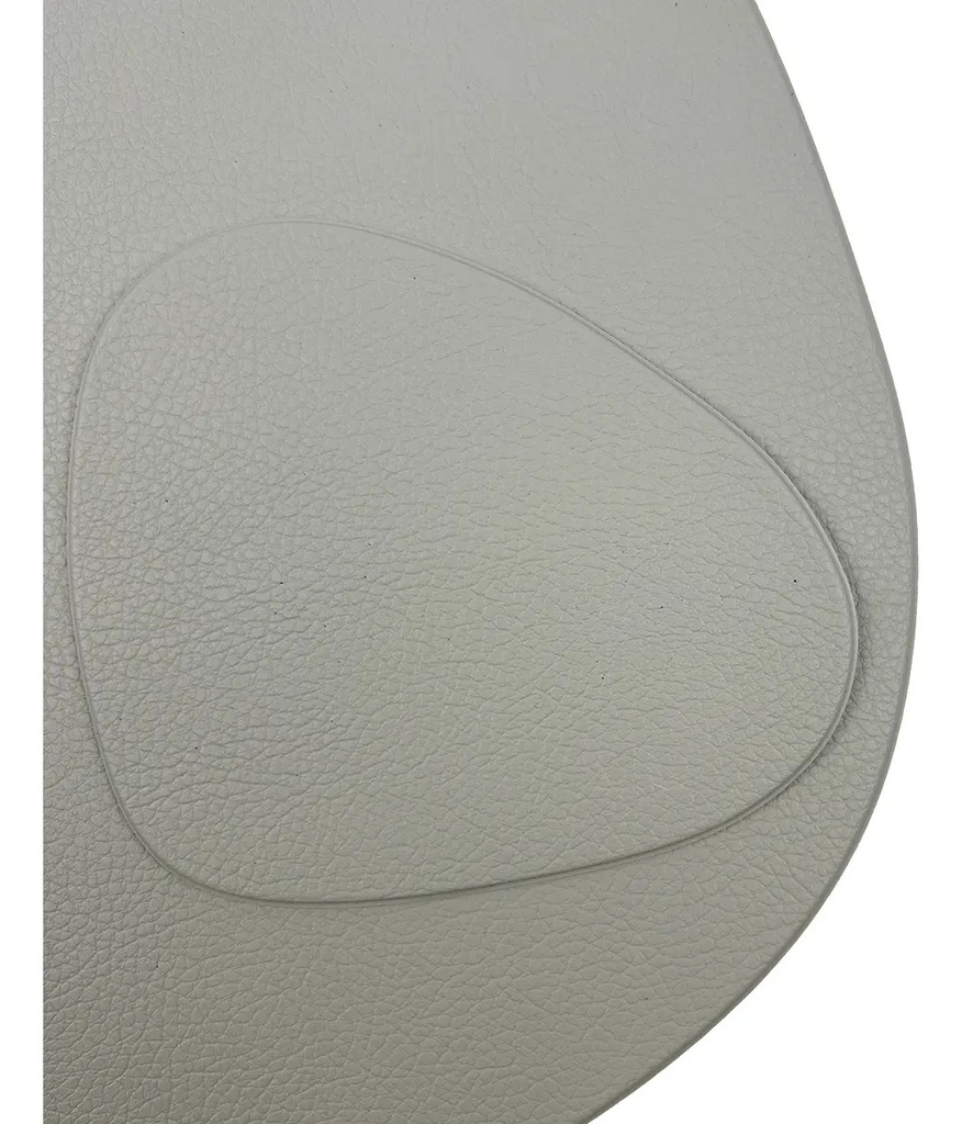 Set X 6 Individuales + 6 Posavasos De Mesa Dakota Porta Cubierto Pvc Deco Lavable Color Cemento
