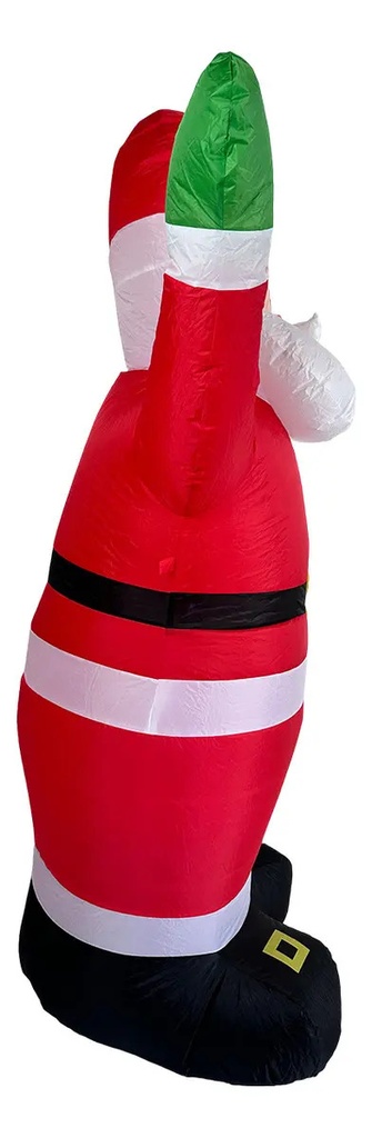 Adorno Muñeco De Navidad Papa Noel Inflable 1,80 Metros Dakota Color Rojo