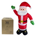 Adorno Muñeco De Navidad Papa Noel Inflable 1,80 Metros Dakota Color Rojo