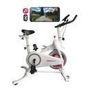 Bicicleta Fija Spinning Dakota Conexión Inalámbrica 150kg Blanco