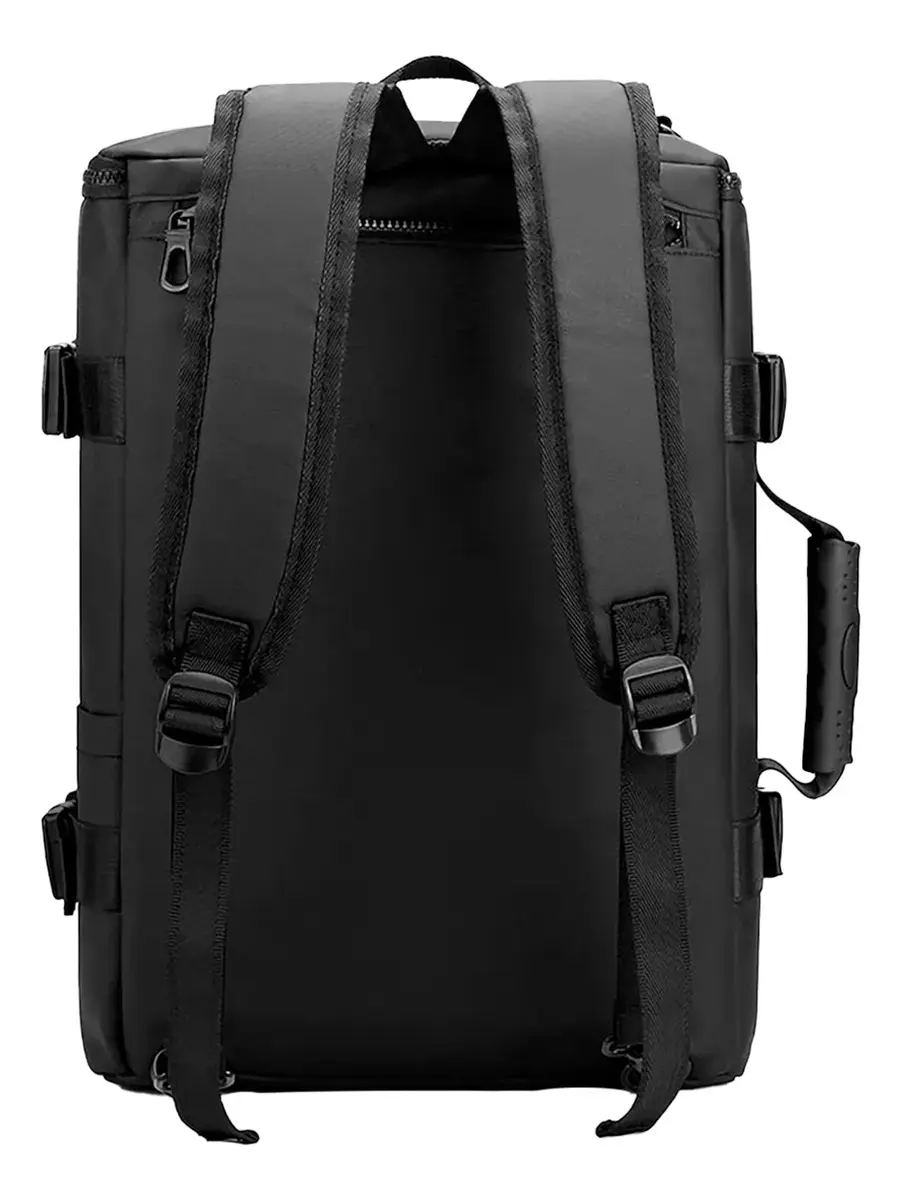 Mochila De Viaje Impermeable Portanotebook Dakota Reforzar Múltiples Compartimientos Mas 2 Neceser De Regalo Negra