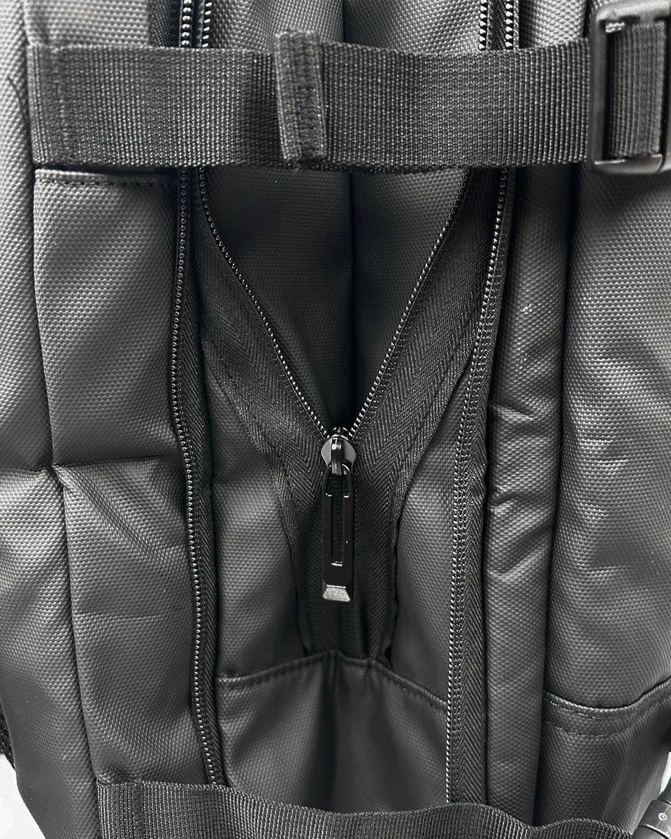 Mochila Para Carry On De Viaje Reforzada Dakota Impermeable Portanotebook Con Usb Color Negra Negro