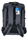 Mochila Carry On De Viaje Reforzada Dakota Impermeable Color Gris 2 Neceser De Regalo
