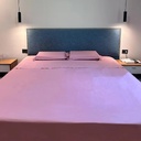Juego De Sábanas 196 Cm Largo X 182 Cm Ancho Dakota 600 Hilos Suaves Resistentes Color Rosa Lila
