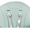 Silla Alta Para Bebé Dakota Seguridad Arnés 5 Puntos Patas De Caño Imitación Madera Color Celeste