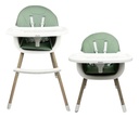 Silla Alta Para Bebé Dakota Seguridad Arnés 5 Puntos Patas De Caño Imitación Madera Color Verde