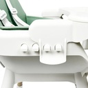 Silla Alta Para Bebé Dakota Seguridad Arnés 5 Puntos Patas De Caño Imitación Madera Color Verde
