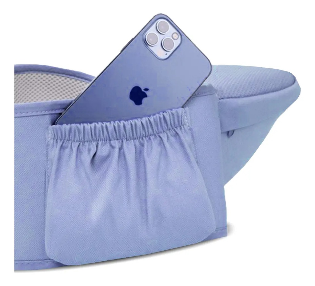 Mochila Fular Porta Bebe Canguro Multifuncional Dakota Color Azul Azul