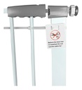 Puerta De Seguridad Escalera Para Mascotas Dakota Metálica Extensible Blanco