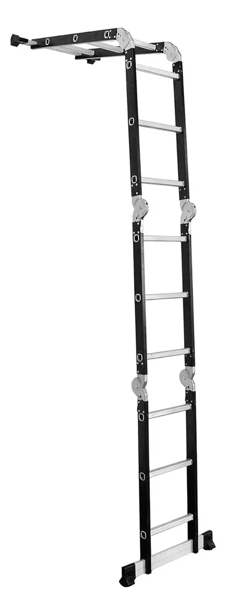 Escalera Articulada Multifunción 4x3 Dakota De Aluminio 12 Escalones