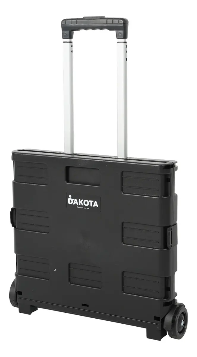 Carrito De Compras Dakota Plegable Multiuso Con Ruedas Resistentes Negro